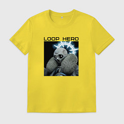 Футболка хлопковая мужская Лич - Loop Hero, цвет: желтый