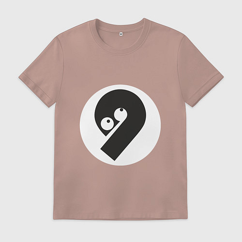 Мужская футболка Number 009 / Пыльно-розовый – фото 1