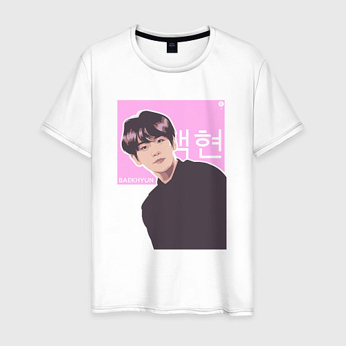 Мужская футболка Baekhyun / Белый – фото 1