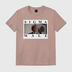 Футболка хлопковая мужская Sigma Male, цвет: пыльно-розовый