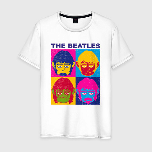 Мужская футболка The Beatles color / Белый – фото 1