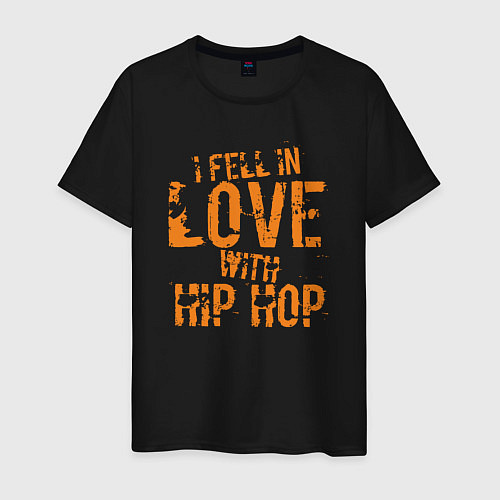 Мужская футболка Чувствую любовь к хип-хопу / Черный – фото 1