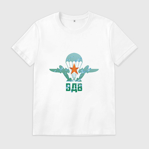 Мужская футболка ВДВ десантура / Белый – фото 1