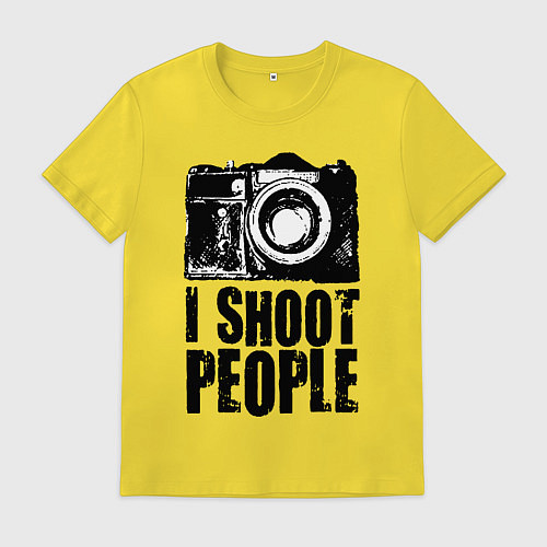 Мужская футболка Shoot photographer / Желтый – фото 1
