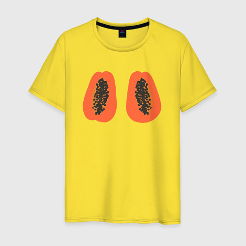 Мужская футболка Папайи / Желтый – фото 1