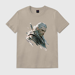 Мужская футболка Портрет Ведьмака