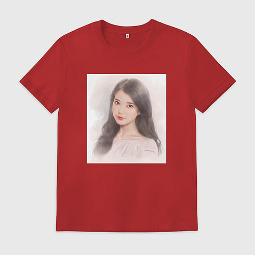 Мужская футболка Милая АйЮ - IU / Красный – фото 1