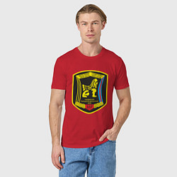 Футболка хлопковая мужская Гвардейский парашютно-десантный полк, цвет: красный — фото 2