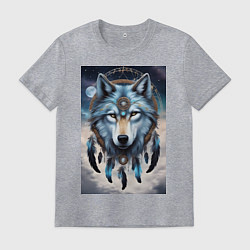 Мужская футболка Шаман волк