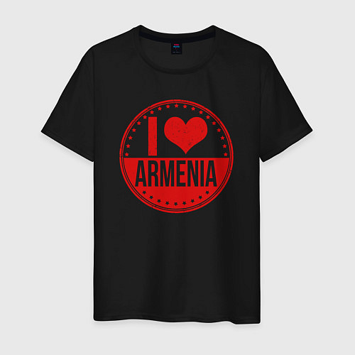 Мужская футболка Love Armenia / Черный – фото 1