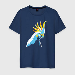 Футболка хлопковая мужская Попугай WPAP, цвет: тёмно-синий