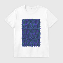 Мужская футболка Абстракция синий бит