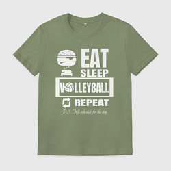 Мужская футболка Волейбол на повторе