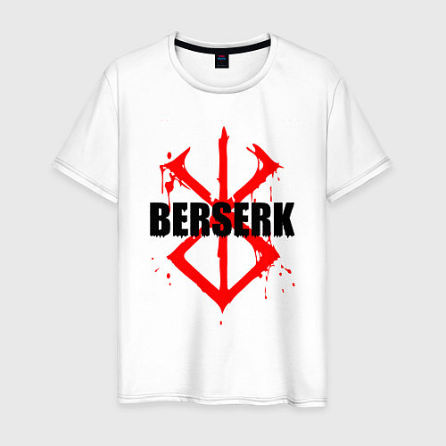 Мужская футболка Берсерк Кровавое клейно / Белый – фото 1