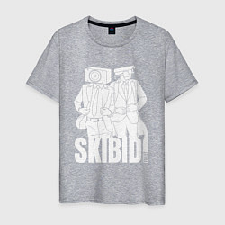 Мужская футболка Skibidi Toilet Cameraman and Speakerman