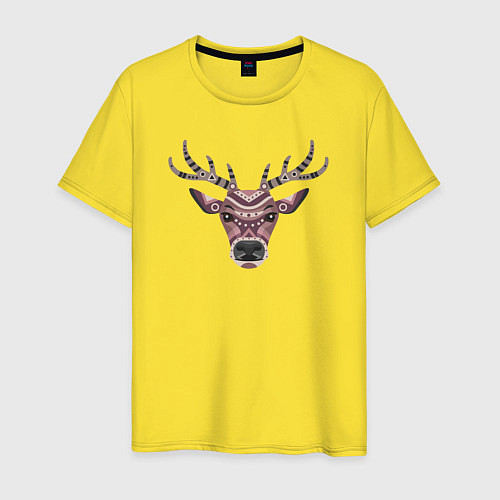 Мужская футболка Brown deer / Желтый – фото 1