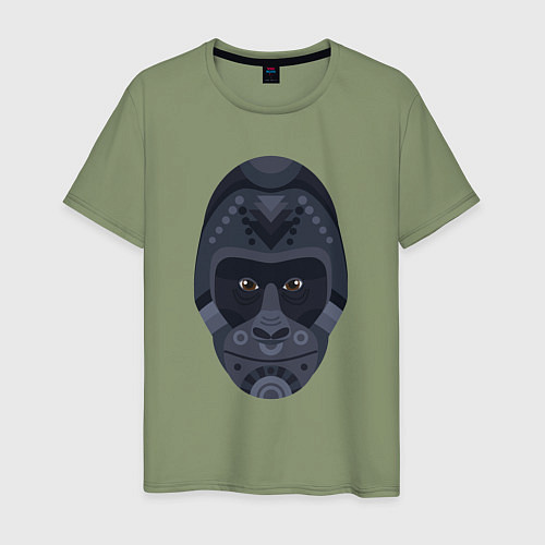 Мужская футболка Black gorilla / Авокадо – фото 1
