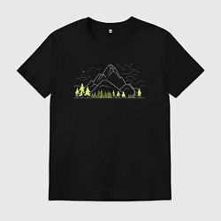 Мужская футболка Горы да лес