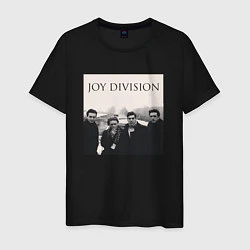 Футболка хлопковая мужская Тру фанат Joy Division, цвет: черный