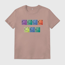 Мужская футболка F**ck you химические элементы