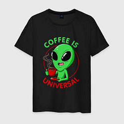 Мужская футболка Coffee is universal