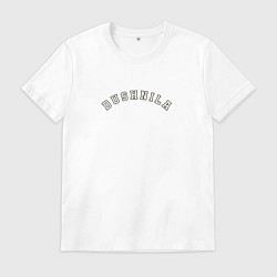 Футболка хлопковая мужская Dushnila принт, цвет: белый