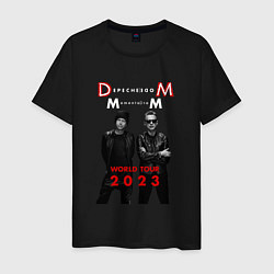 Футболка хлопковая мужская Depeche Mode 2023 Memento Mori - Dave & Martin 04, цвет: черный