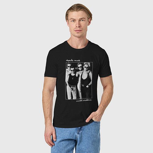 Мужская футболка Depeche Mode World Violation Tour - Band Design / Черный – фото 3