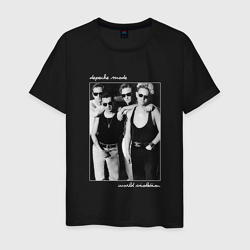 Мужская футболка Depeche Mode World Violation Tour - Band Design / Черный – фото 1