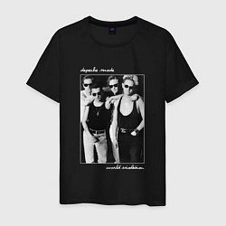Футболка хлопковая мужская Depeche Mode World Violation Tour - Band Design, цвет: черный