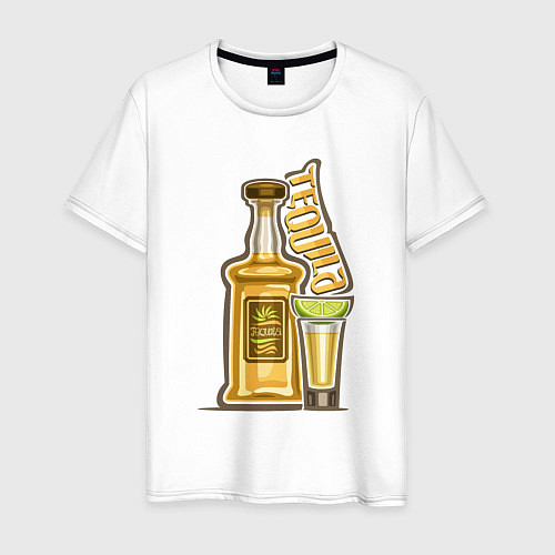 Мужская футболка Текила с лаймом / Белый – фото 1