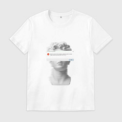 Футболка хлопковая мужская Антиной error, цвет: белый