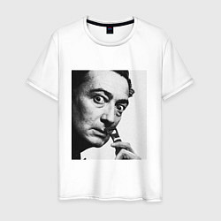 Футболка хлопковая мужская Salvador Dali, цвет: белый