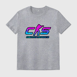 Мужская футболка КС 2 лого неон