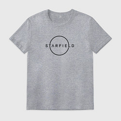 Мужская футболка Starfield лого черный