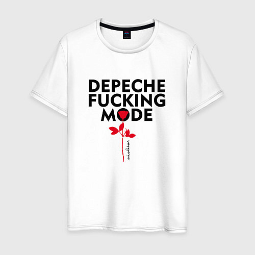 Мужская футболка Depeche Mode - Rose mode white / Белый – фото 1