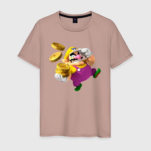 Мужская футболка Варио / Пыльно-розовый – фото 1