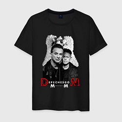 Футболка хлопковая мужская Depeche Mode - Dave Gahan and Martin Gore, цвет: черный