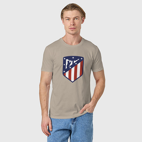 Мужская футболка Atletico Madrid FC / Миндальный – фото 3