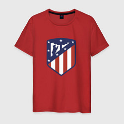 Футболка хлопковая мужская Atletico Madrid FC, цвет: красный