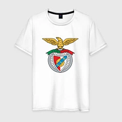 Футболка хлопковая мужская Benfica club, цвет: белый