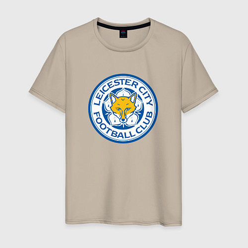 Мужская футболка Leicester city fc / Миндальный – фото 1