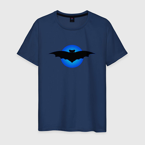 Мужская футболка Мышь синеглазая / Тёмно-синий – фото 1
