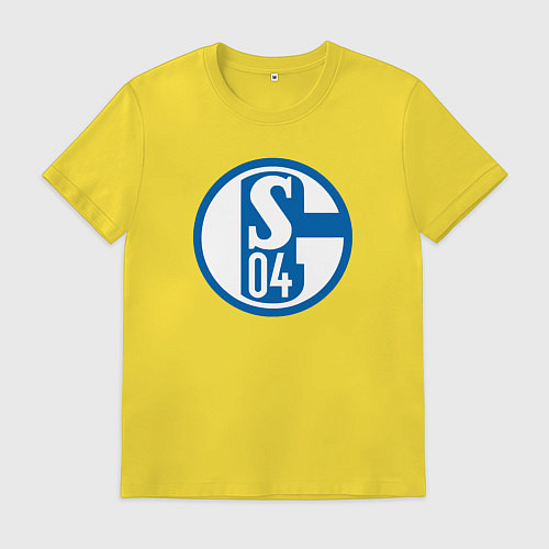 Мужская футболка Schalke 04 fc club / Желтый – фото 1