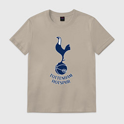 Футболка хлопковая мужская Tottenham Hotspur fc sport, цвет: миндальный