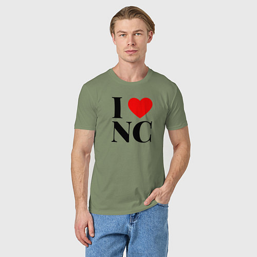 Мужская футболка I love Night City / Авокадо – фото 3