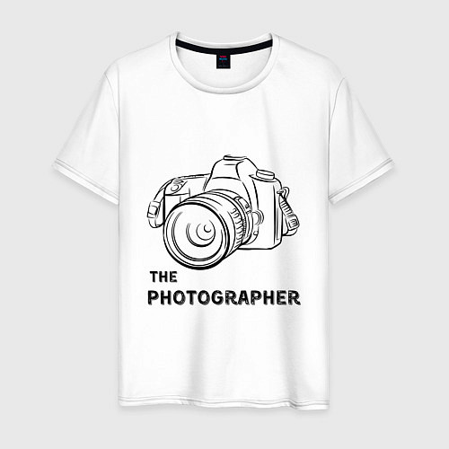 Мужская футболка Я фотограф с камерой / Белый – фото 1