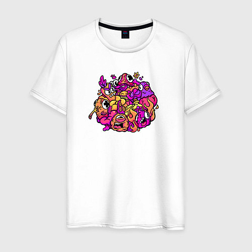 Мужская футболка Doodle / Белый – фото 1