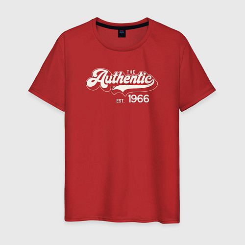 Мужская футболка Authentic 1966 / Красный – фото 1