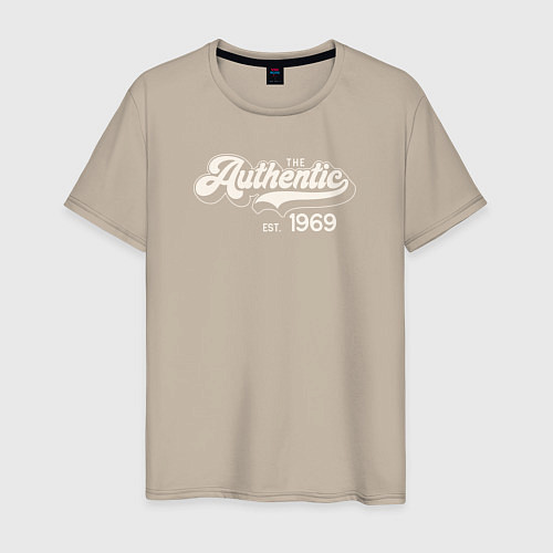 Мужская футболка Authentic 1969 / Миндальный – фото 1